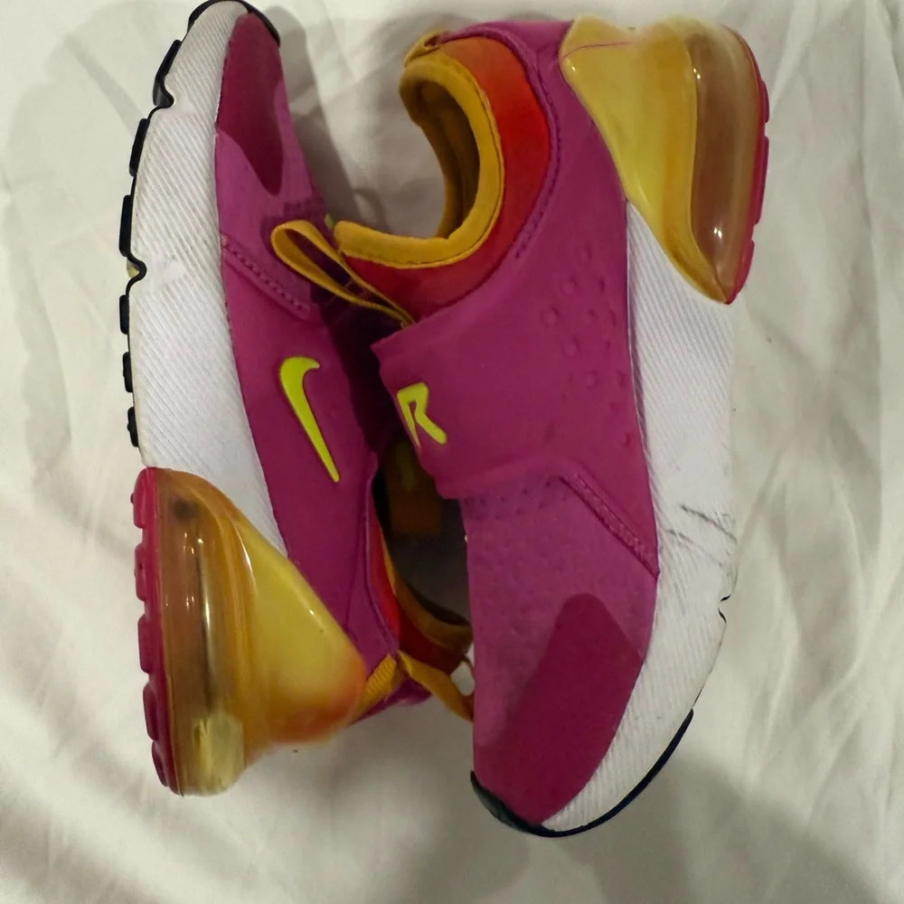 Nike Kids Air Max 270 Extreme SE PS Sunrise Slip On Sneakers Size 12c - Picture 3 of 10